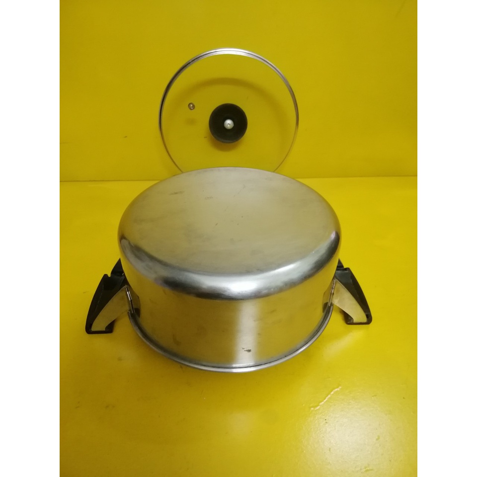 Nồi inox nội địa Nhật, size 21cm, cao 9cm (mã 764), Dùng được bếp từ