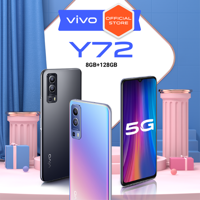 Điện thoại Vivo Y72 8GB + 128GB - Tặng Loa Foomee HH16 - Pin Khủng 5000mAh, Màu Đen, Xanh Hồng - Chính hãng | BigBuy360 - bigbuy360.vn