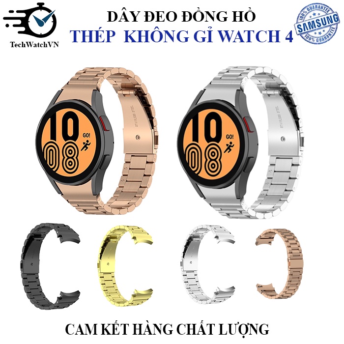 Dây Đeo Đồng Hồ Thép Không Gỉ  Cho Đồng Hồ Samsung Galaxy Watch 4 &amp; Watch 4 Classic