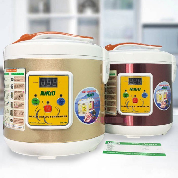 Máy làm tỏi đen Nhật Bản Nikio NK-696 -6 lít - Dòng cao cấp Vàng Gold/ Đỏ tím