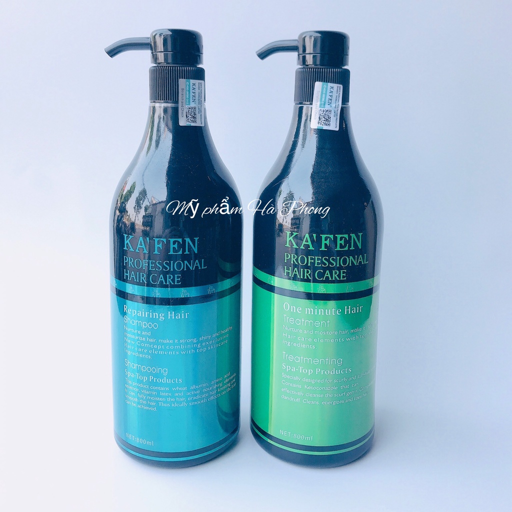 Dầu Gội Kaffen New Dầu Xả Kaffen New Mẫu Mới Phục Hồi Mềm Mượt Cặp 800ml Hãng Chính Hãng