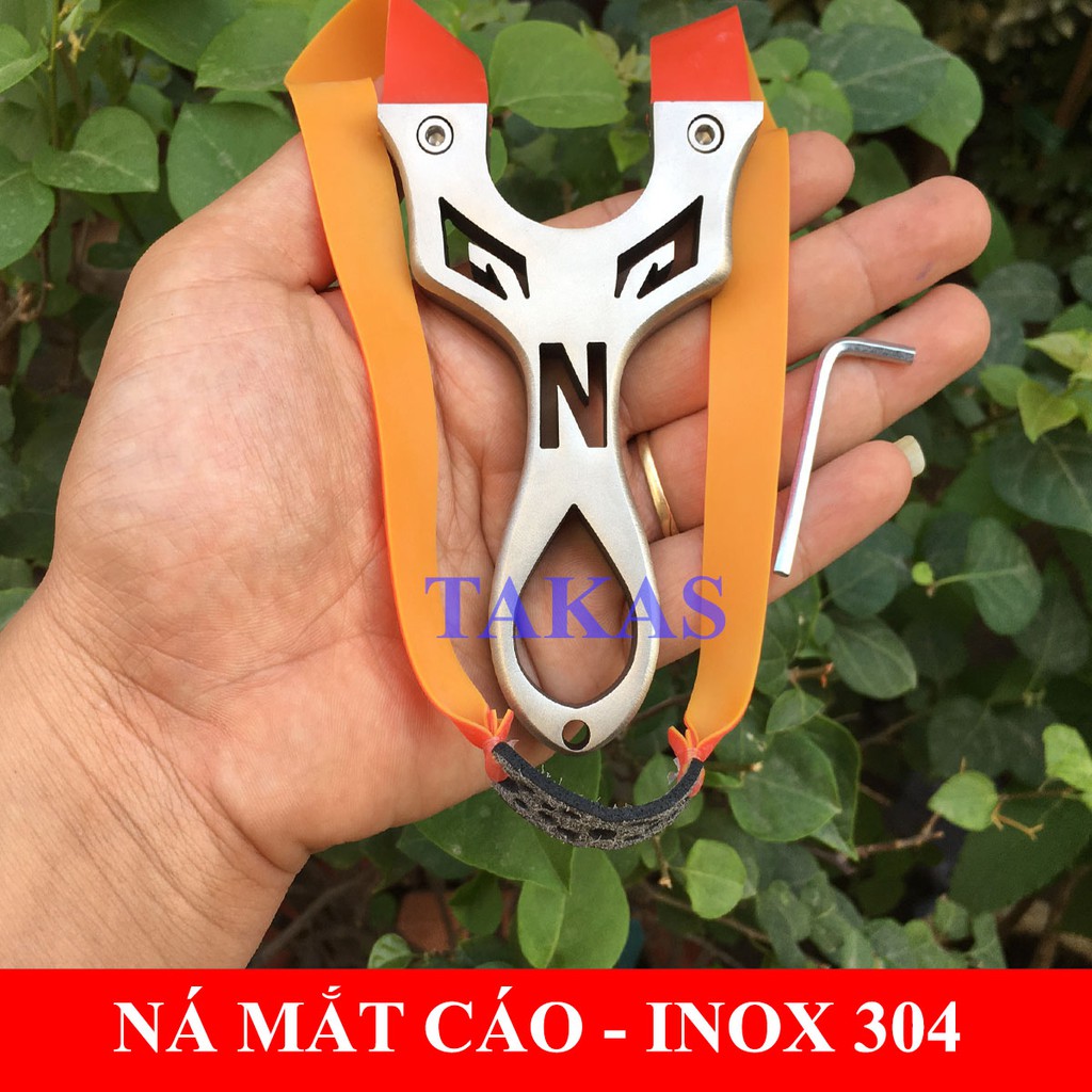Ná cao su mắt chồn-inox 304