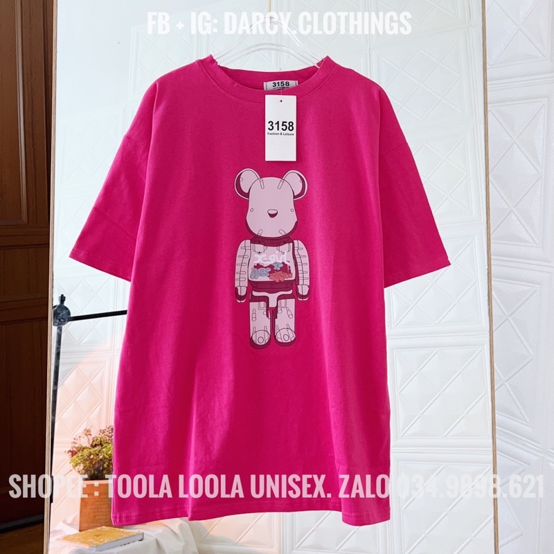 áo thun 3158 Gấu bearBrick ✨ FREESHIP ✨ áo thun unisex cotton khô