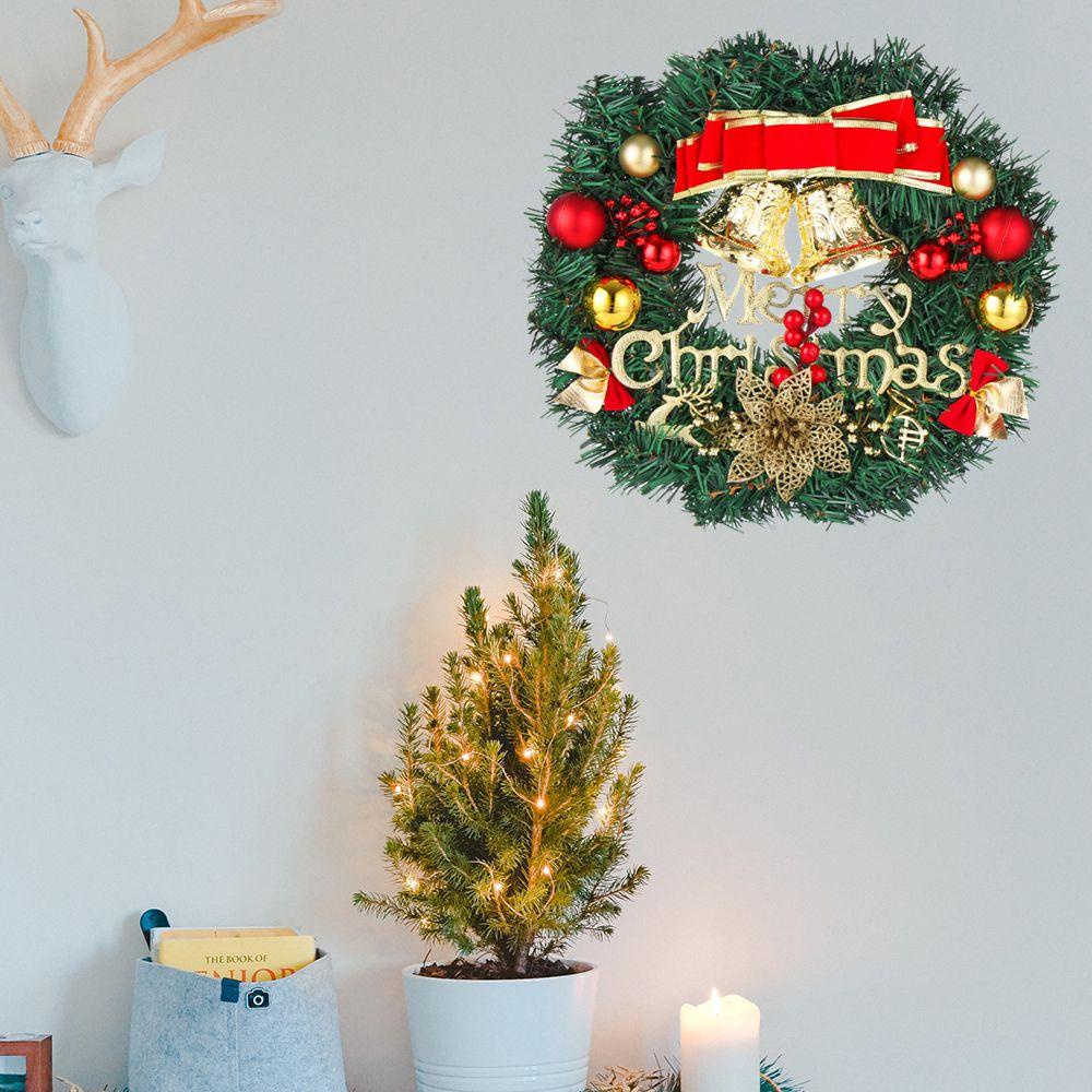 Vòng Hoa Treo Cửa Trang Trí Giáng Sinh Thời Trang
