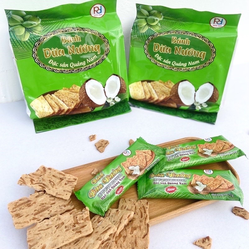 Bánh dừa nướng Quảng Nam đặc sản gói to 200g ngon loại 1