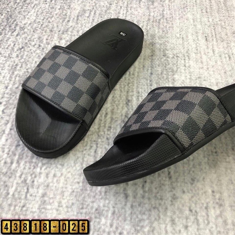Dép Nam LV  ô vuông có 2 màu full size 38-43