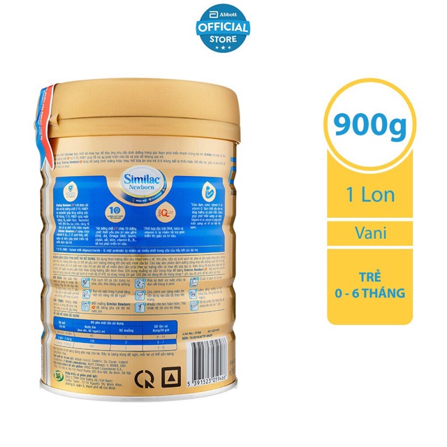 Sữa Similac Newborn 1 900g