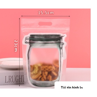 Túi zip hoa cúc trắng đựng bánh kẹo siêu đẹp