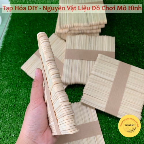Que Kem Gỗ  , Que Đè Lưỡi  Hàng Đẹp Làm Mô Hình Nhà Tăm Tre