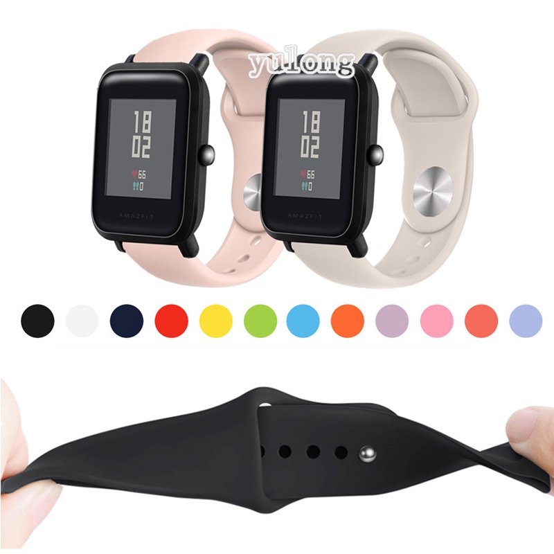 Dây Đeo Silicon Mềm Cho Đồng Hồ Thông Minh Huami Amazfit Bip Lite S U Pro