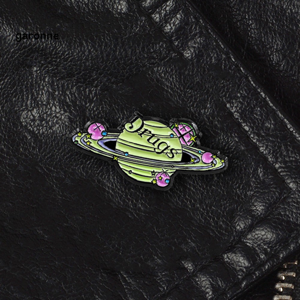 GA_Cosmic Space Planet Path Enamel Brooch Pin Denim Jacket Collar Backpack Badge