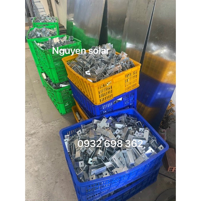 Pát U 30x60 Lắp Pin Năng Lượng Mặt Trời_KT 30x60 MM _Thép Mạ Kẽm_Inox 304_ Pát Kẹp Dưới Solar Panel