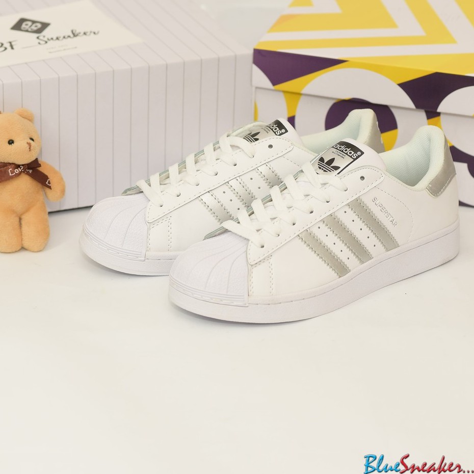 Giày Sneaker Adidas SuperStar Trắng Bạc