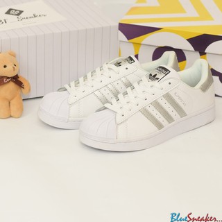 Giày Sneaker Adidas SuperStar Trắng Bạc (fullbox + freeship)