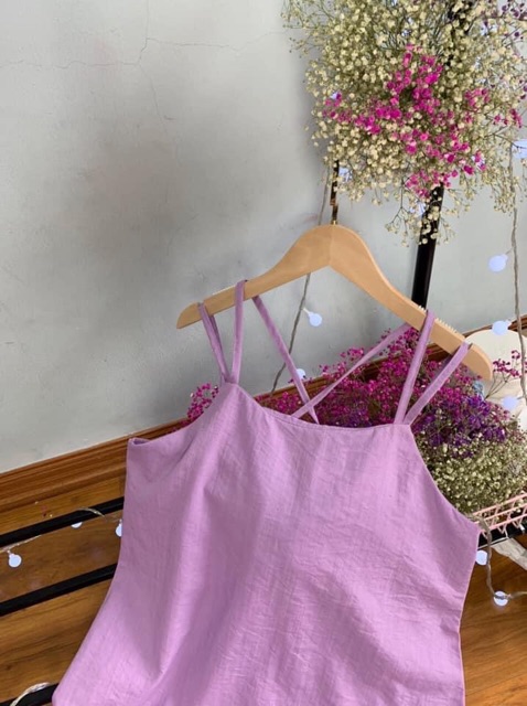 [Mã FAMAYWA2 giảm 10K đơn 50K] VÁY ĐŨI XƯỚC 2 dây đan chéo váy dài 110cm | BigBuy360 - bigbuy360.vn