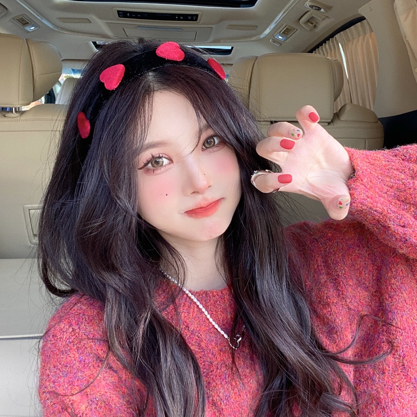 Băng Đô Cài Tóc Bản Rộng Đính Hoa Nhỏ Phong Cách Retro