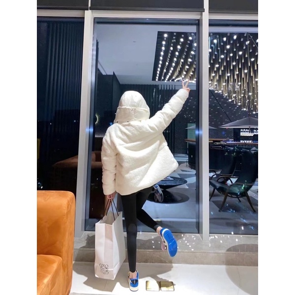 Áo khoác lông siêu ấm cho nữ thương hiệu Moncler cao cấp