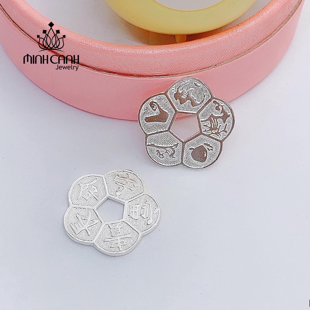 Đồng Xu Bạc Hoa Mai Kim Tiền - Minh Canh Jewelry