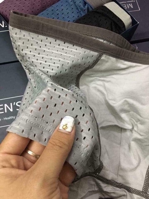 Sỉ hộp 4 quần sịp chéo/đùi thông hơi MEN'S cho nam