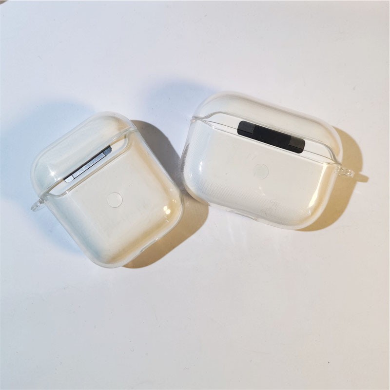 Vỏ Bảo Vệ Hộp Sạc Tai Nghe Bluetooth Apple Airpods 1 2 Pro 3 2021 TS001 Bằng TPU Mềm Trong Suốt