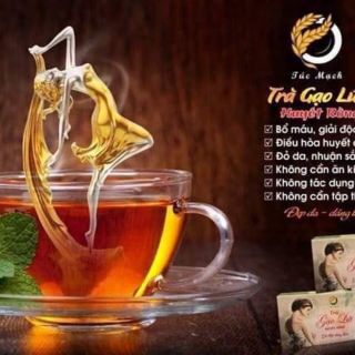 Trà gạo lứt huyết rồng