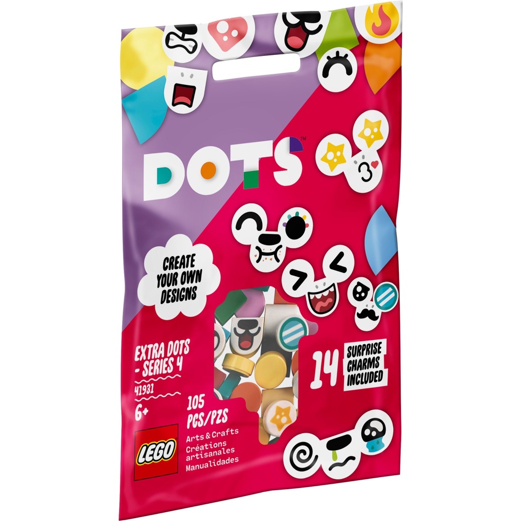 41931 Đồ chơi lắp ráp Iego Extra DOTS - series 4 - Chi tiết cộng thêm đầy màu sắc