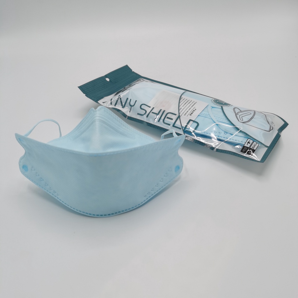 Khẩu Trang KF94 Màu Xanh Pastel thời trang AnyShield - Nhập khẩu Chính hãng