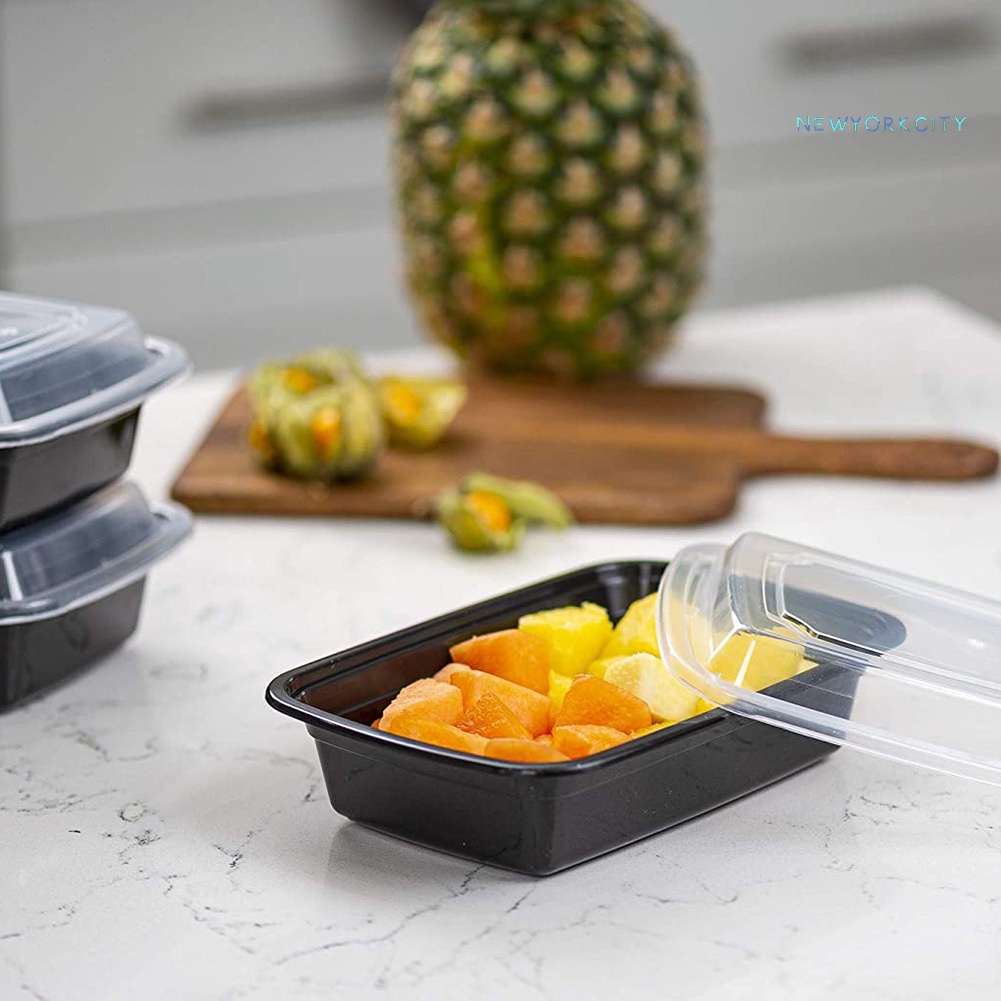 Set 30 Hộp Đựng Thức Ăn Hình Tròn/Chữ Nhật/Vuông Dùng Một Lần Cho Dã Ngoại