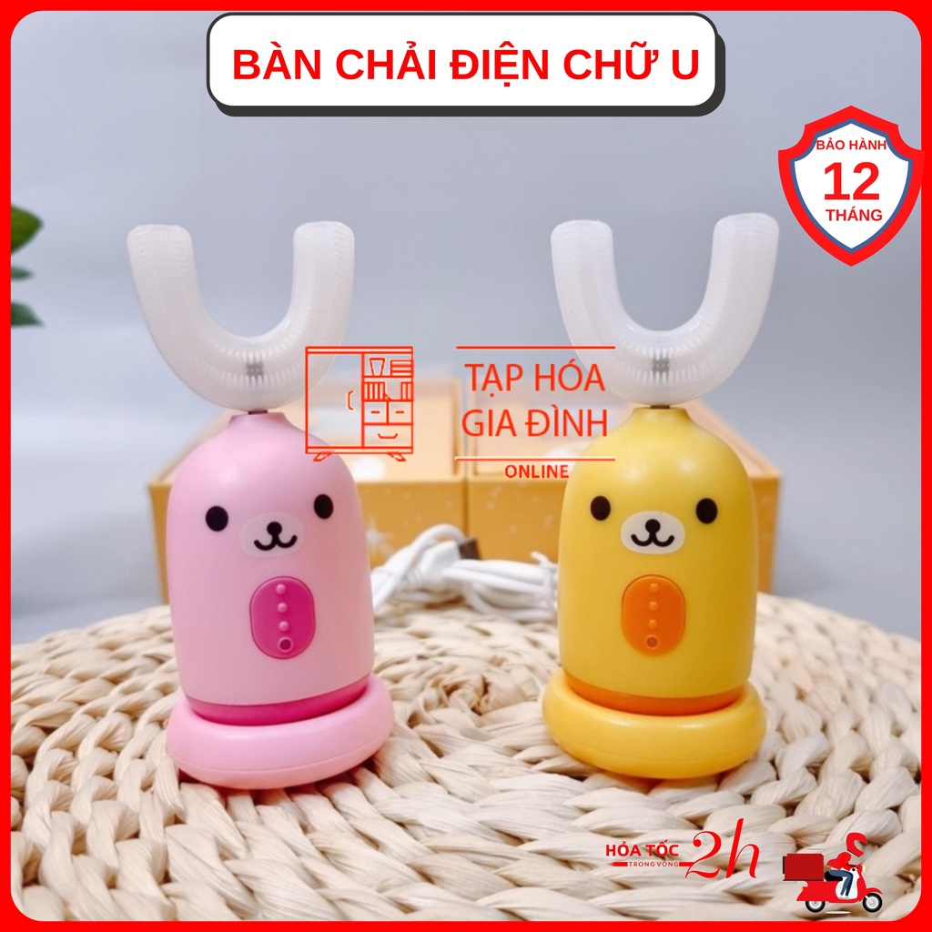 Bàn chải đánh răng chữ U cho bé từ 2 tuổi - 8 tuổi bảo hành 12 tháng