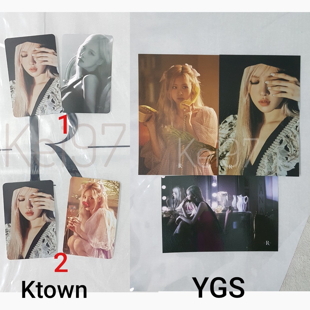 [#CHÍNH HÃNG] PHOTOCARD PRE - ORDER KTOWN, YG PHOTOBOOK -R- ROSÉ (SPECIAL EDITION)