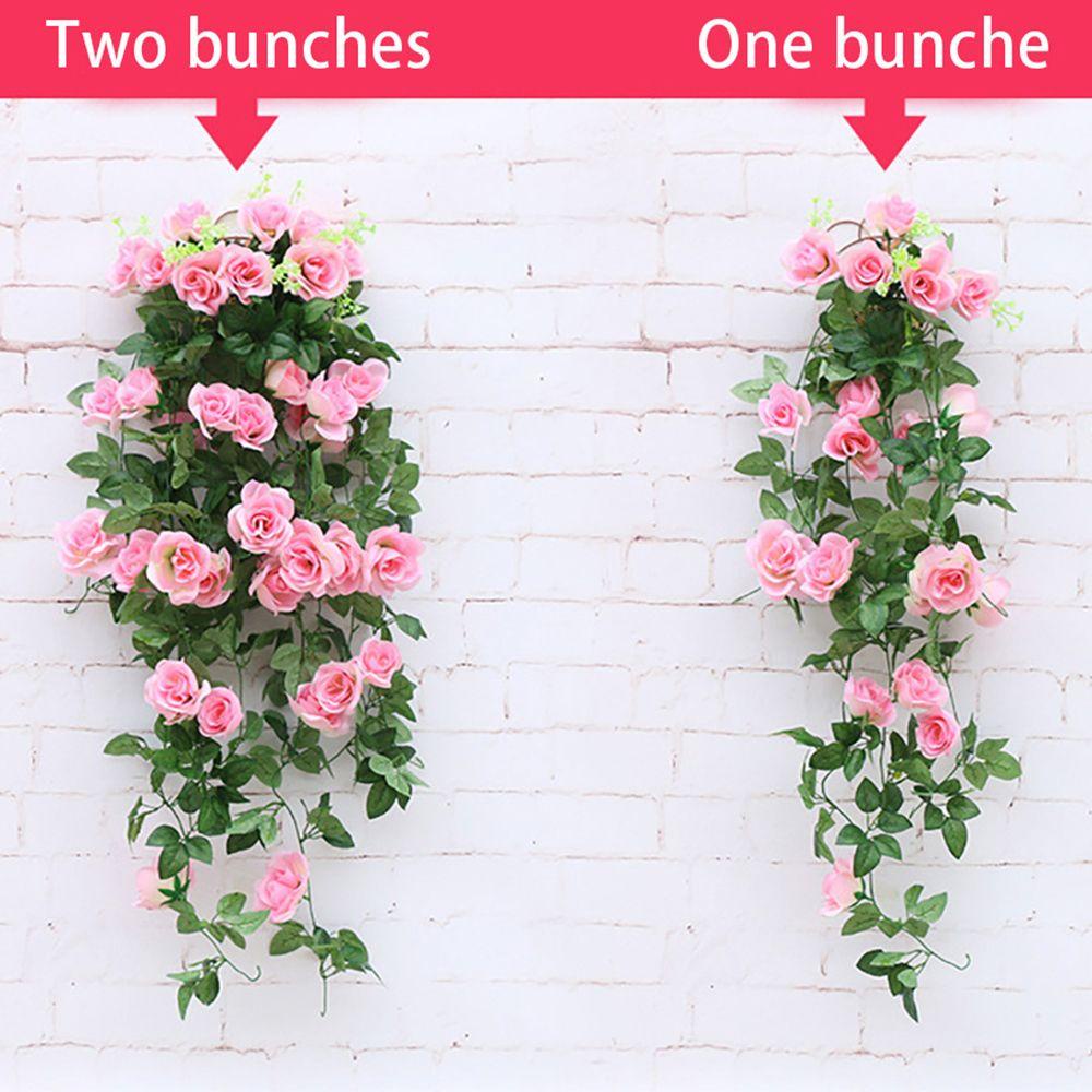 Giỏ Hoa Lan Giả Màu Tím Treo Tường Trang Trí DIY