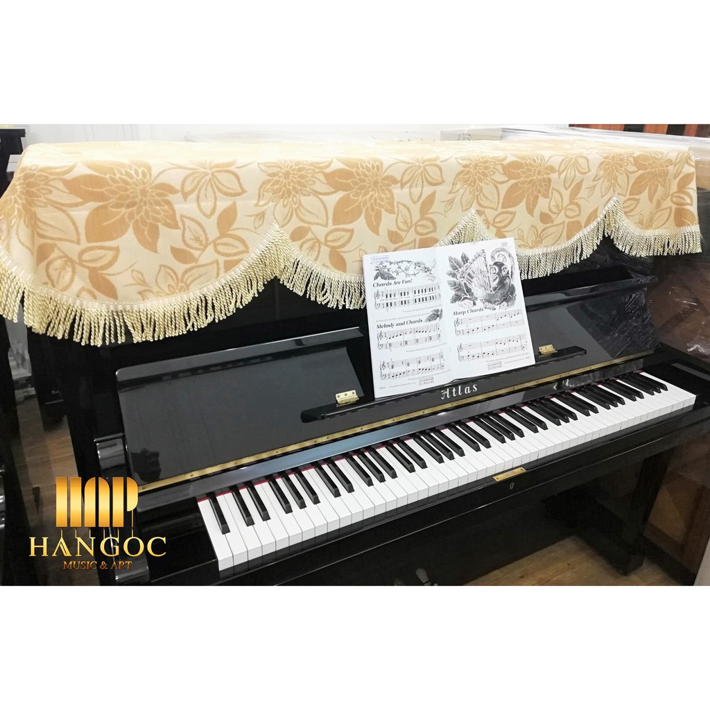 TUYỆT TÁC Khăn phủ đàn Piano, Tông màu vàng cam nhẹ, tôn vinh vẻ đẹp cây đàn bạn yêu