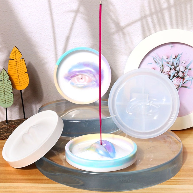 Khuôn Silicone Làm Giá Đỡ Trầm Hương Hình Mắt / Miệng Độc Đáo DIY