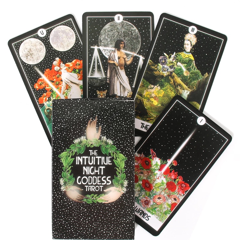 The Intuitive Night Goddess Tarot Decks Card Game Bộ Thẻ Bài Tarot Thiết Kế Sáng Tạo Độc Đáo