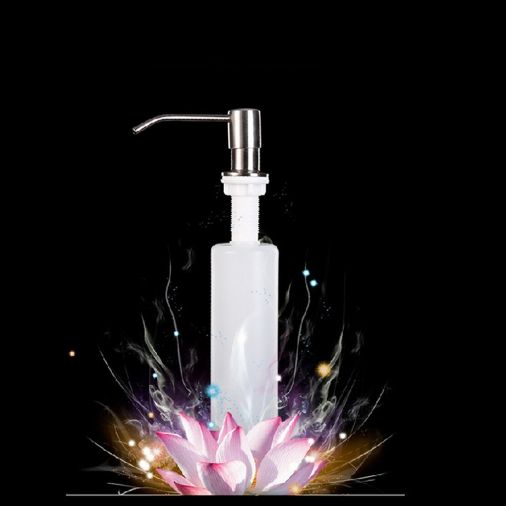 Bình đựng xà phòng gắn bồn rửa chén bằng thép không gỉ chất lượng cao