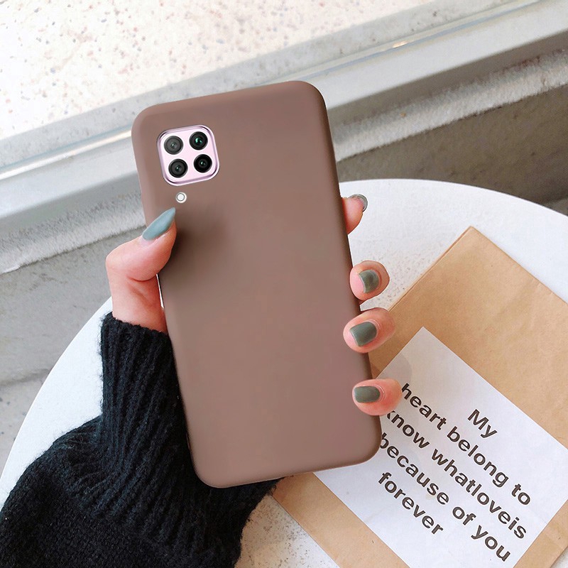 Ốp điện thoại TPU dẻo in màu kẹo trơn cho Huawei Nova 7i Nova 5T Nova 6 Nova 4 Nova 3 3i Nova7i Nova5T Nova4