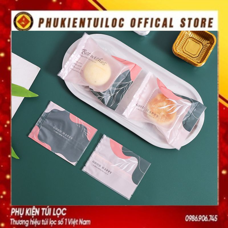 Set 100 Túi đựng bánh cookie/ bánh quy/ trà hoa nhiều kích thước- Phukientuiloc.com
