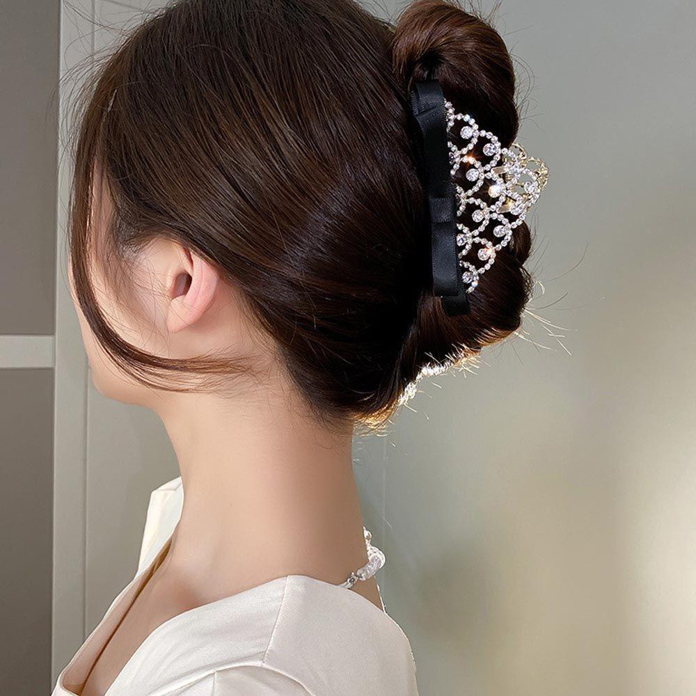 Kẹp Tóc Hình Nơ / Vương Miện Thanh Lịch Cho Nữ