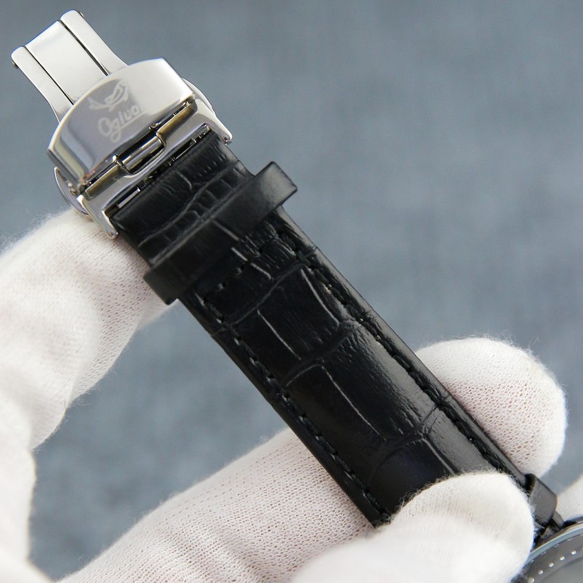 Đồng hồ nam OG1929 dây da đen cao cấp mặt kính chống xước, chống nước sang trọng - Bảo hành 12 tháng | BigBuy360 - bigbuy360.vn