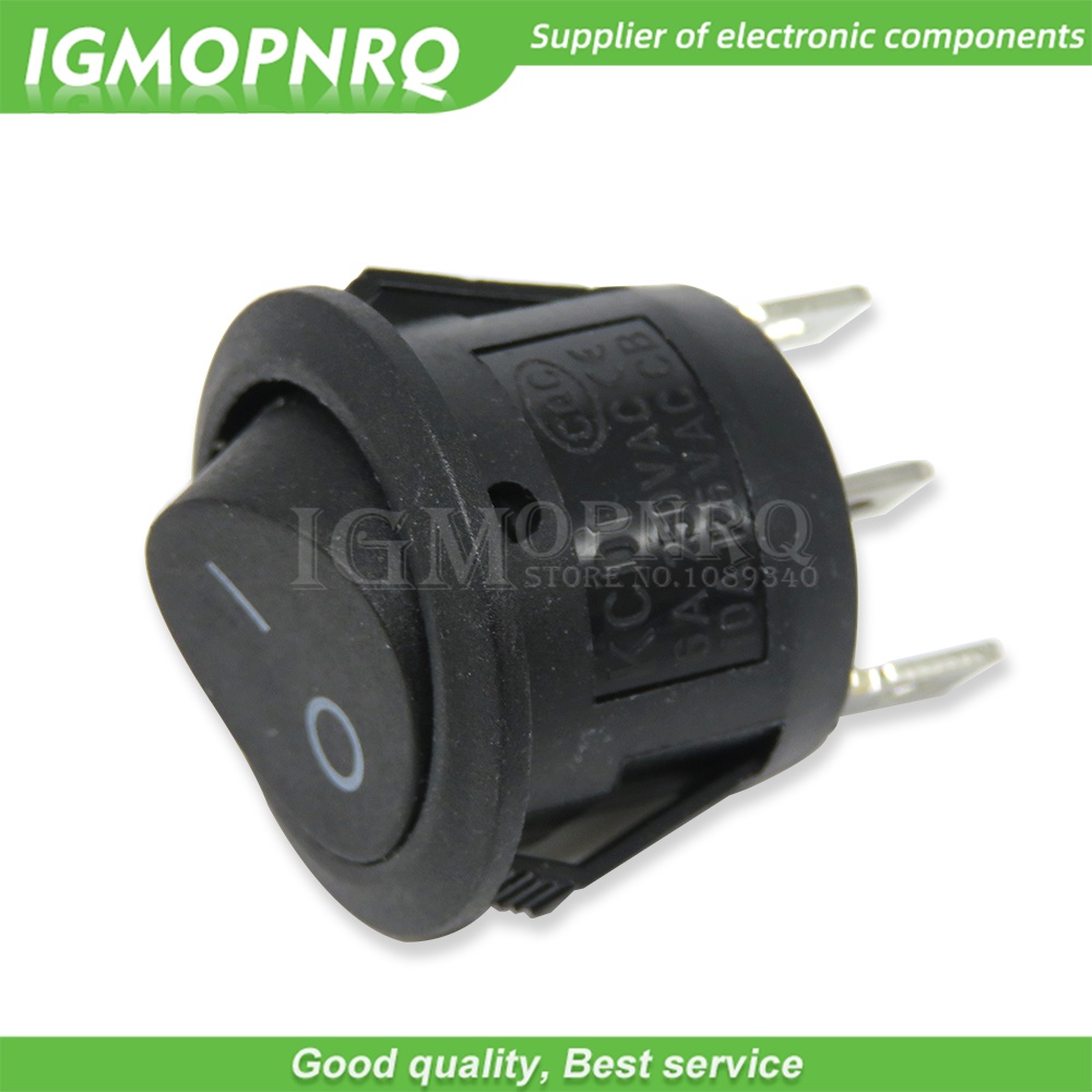 Set 5 Công Tắc Nhấn 20MM SPST 2Pin 3pin 3A 250V KCD1-105 KDC1 Fdkjgecf