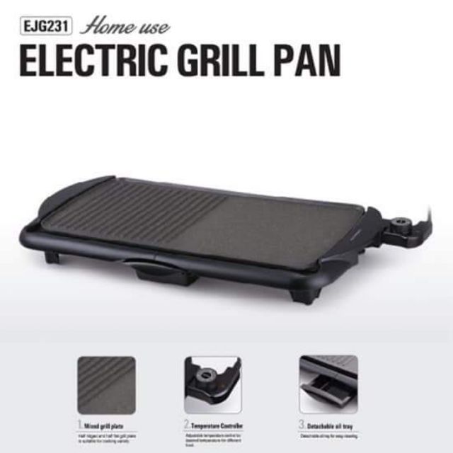 🌺🌺 VỈ NƯỚNG ĐIỆN 2000W LOCK&LOCK ELECTRIC GRILL PAN - EJG231