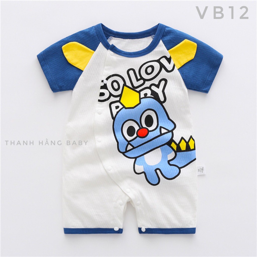 Bộ Body Cho Bé, Body Đùi Bé Trai Bé Gái Cotton Mùa Hè Thanh Hằng Baby 5 Đến 13 Kg