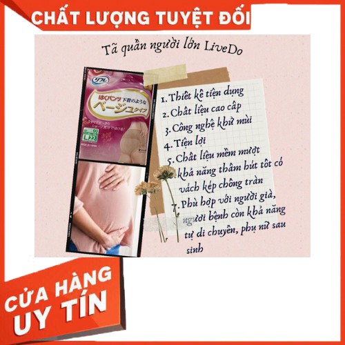 [ Mẹ Bầu ] Tã quần người lớn LiveDo dành cho mẹ sau khi sinh size M24/L22 - Hàng Nội Địa Nhật Bản