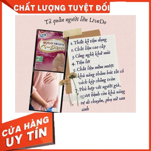 [ Mẹ Bầu  ] Tã quần người lớn LiveDo dành cho mẹ sau khi sinh size M24/L22 - Hàng Nội Địa Nhật Bản