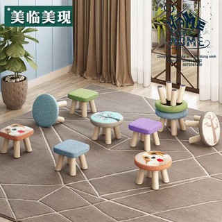 Ghế đôn bọc nỉ - Ảnh thật