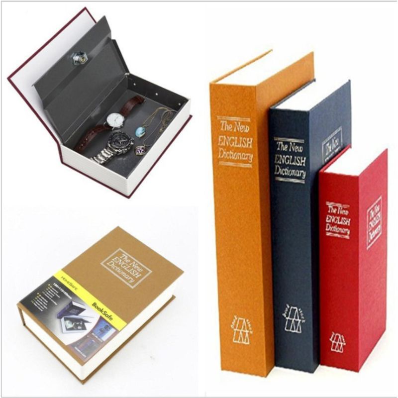 Két sắt mini hình cuốn sách size nhỏ 18cm