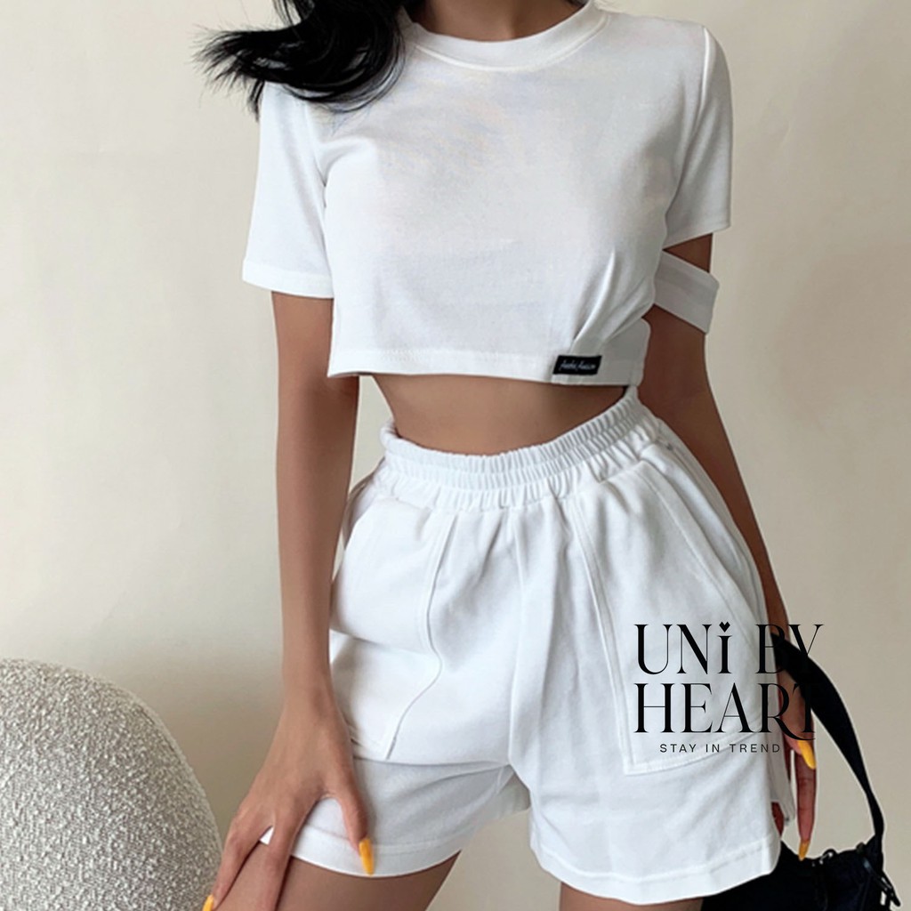 Bộ đồ thể thao nữ cotton Windy Set SET003 chất vải co giãn, thoáng mát, dễ phối đồ - Uni By Heart
