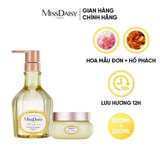 Bộ Chăm Sóc Tóc Nước Hoa Dầu Gội 500ml + Mặt Nạ Tóc 250ml hương Hoa Mẫu Đơn & Hổ Phách Trắng