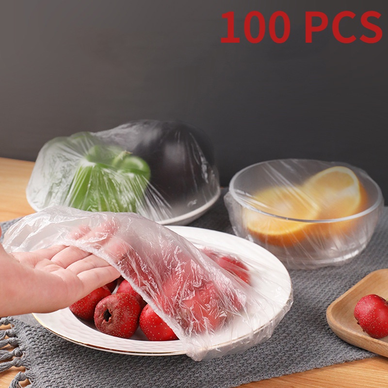Set 100 Túi Nhựa Bọc Thực Phẩm Sử Dụng Một Lần Tiện Lợi Ốp