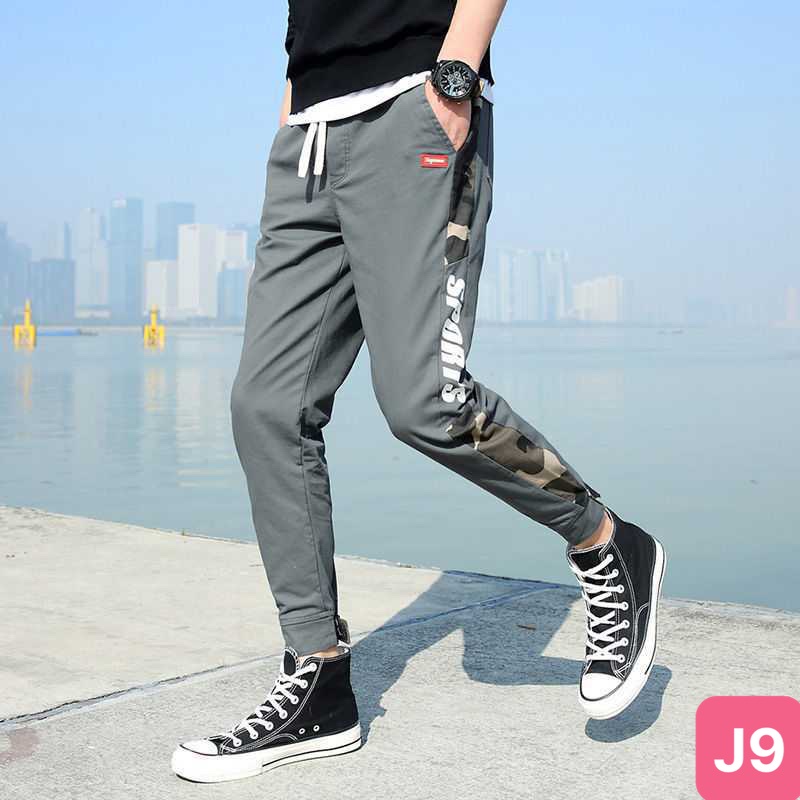Quần jogger nam túi hộp bo chân màu xanh không rách chất kaki cao cấp co dãn 4 chiều baggy thể thao nam havado9 mới